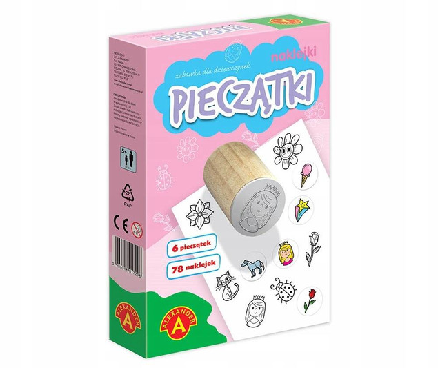 Małe Pieczątki i naklejki dla dziewczynek