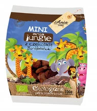 Ciastka Z Czekoladą Mini Jungle BIO 100g Ania
