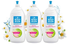 Balsam do mycia naczyń, hipoalergiczny z rumiankiem 3x1 L | Biały Jeleń