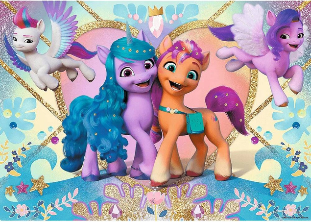 Puzzle 100 Układanka MY LITTLE PONY Błyszczące Kucyki Brokatowe 3+ Trefl