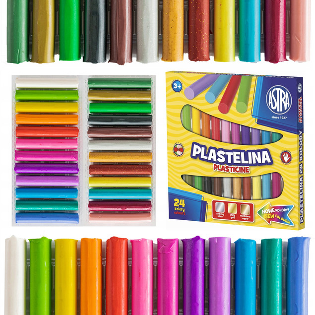 Plastelina 24kol ASTRA