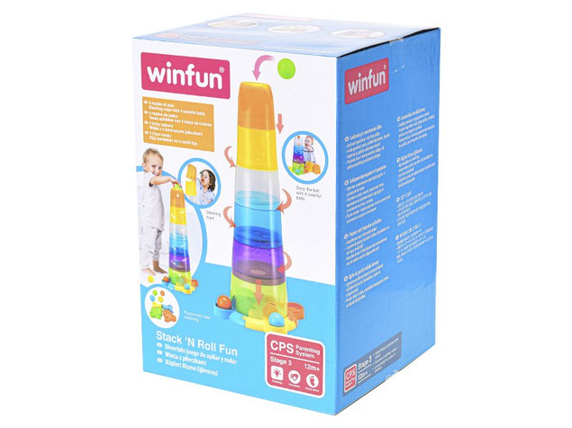 Wieża Z Piłeczkami Piramidka Duża SORTER 12MSmily Play 0737