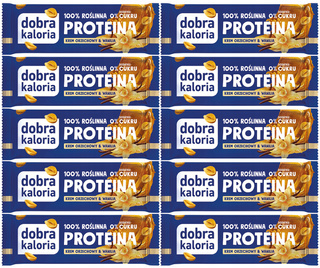 10x Naturalny Baton Proteinowy Bez Cukru ORZECH WANILIA Dobra Kaloria