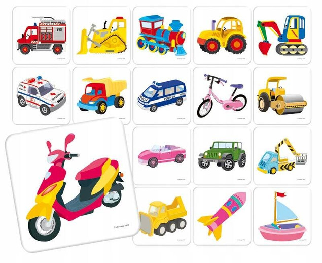 Memory. Pojazdy Adamigo