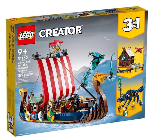 Lego CREATOR Statek wikingów i wąż z Midgardu