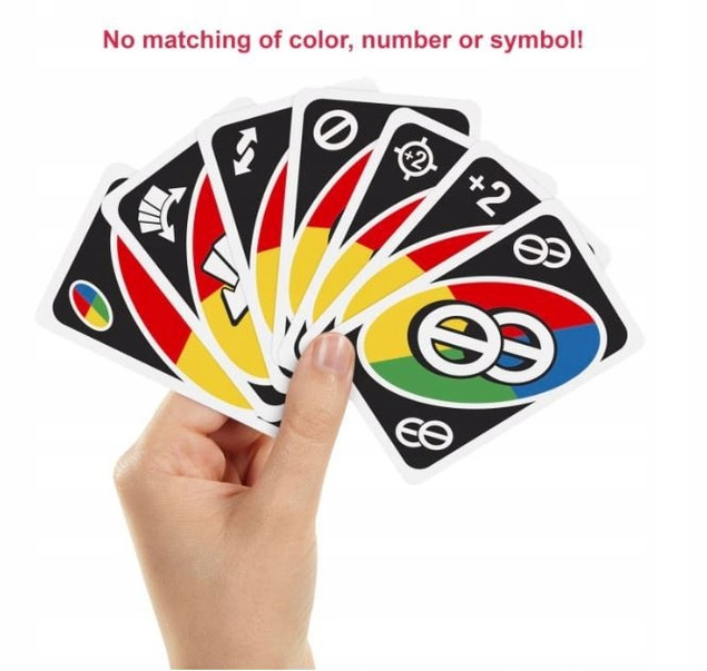 UNO ALL WILD! Dzikie Karty Gra Karciana 7+ Mattel