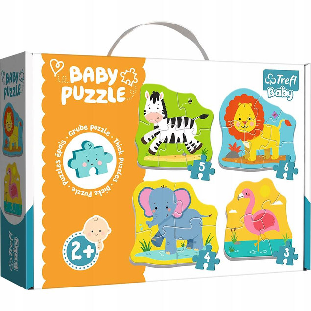 Puzzle Baby Classic Zwierzątka Safari Trefl 36073 