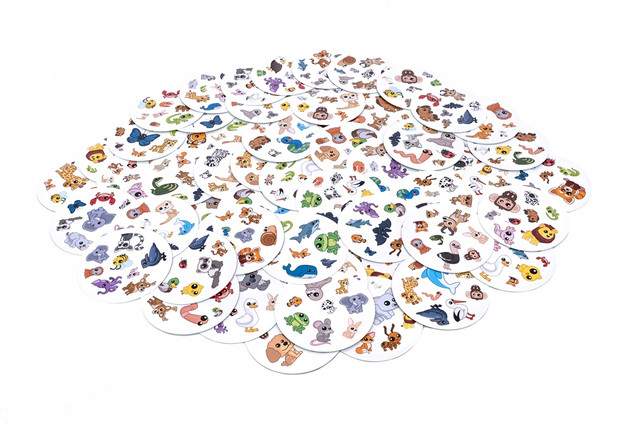 Dobble ZWIERZAKI Gra Karciana Pełna Dynamiki 4+ Rebel