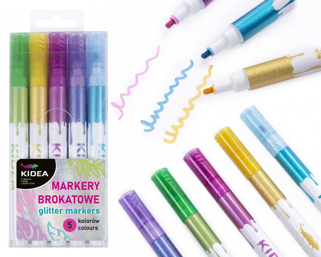 SZKOŁA MARKERY BROKATOWE