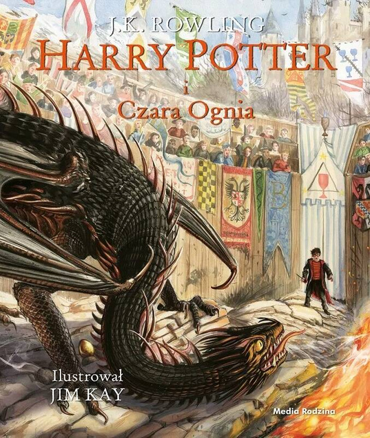 Harry Potter i Czara Ognia Tom 4 Ilustrowany J.K. Rowling 10+ Media Rodzina