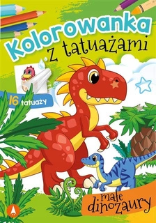 Kolorowanka Z Tatuażami Małe Dinozaury 3+ Skrzat