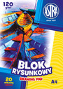 Blok Rysunkowy BIAŁY Dla Dzieci Szkoła Plastyka A4/10k 120g Astra