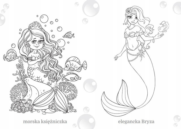 Maluszkowe malowanie. Syrenki