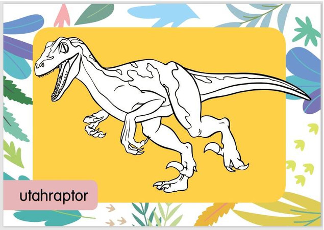 Kolorowanka z tatuażami. Dinusie