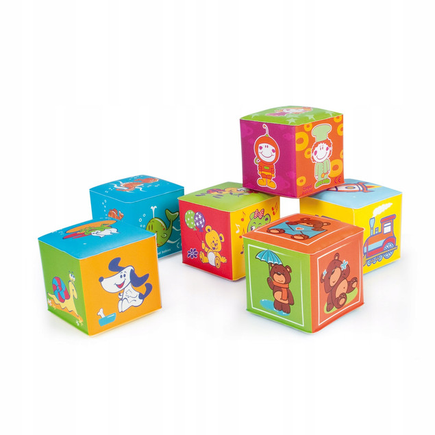 Canpol babies miękka kostka edukacyjna 6szt.