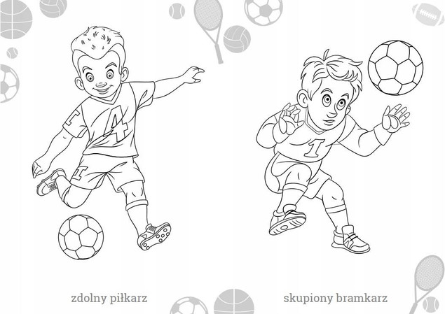 Maluszkowe malowanie. Sportowcy