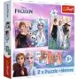 PUZZLE 2w1 + MEMOS ELZA OLAF KRAINA LODU FROZEN 2