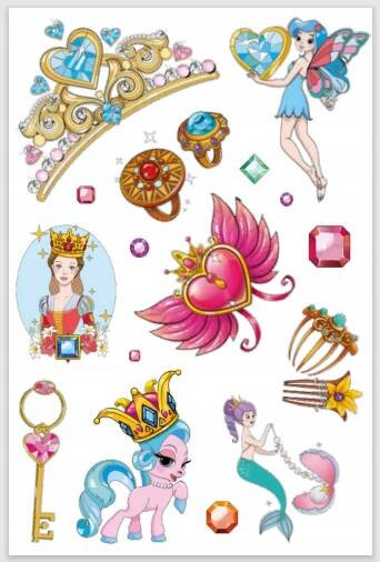 Kolorowanka z tatuażami. Magiczne klejnoty