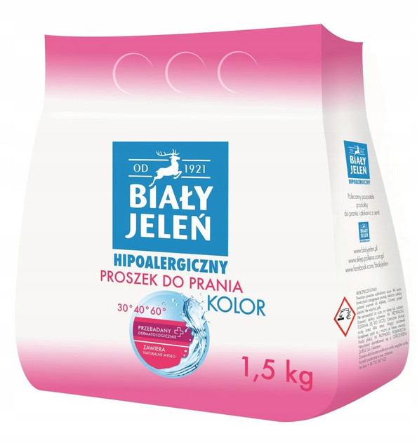 BIAŁY JELEŃ Proszek Do Prania KOLOR 1,5kg