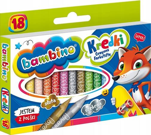 Kredki 18kol Bambino p8. MAJEWSKI
