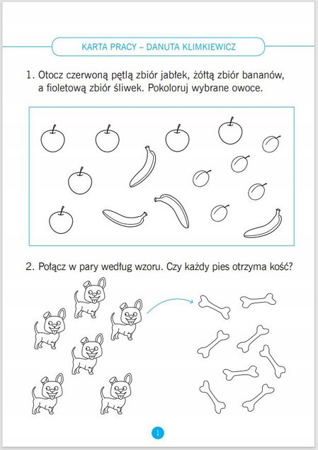 Matematyka. Karty pracy do ćwiczeń w domu i w szkole. Klasa 1