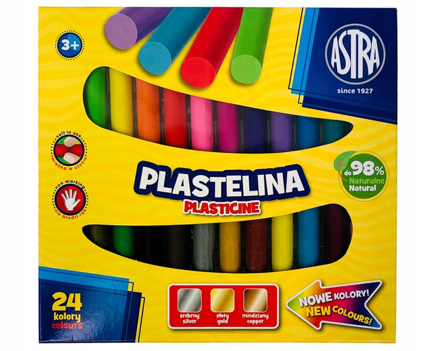 Plastelina 24kol ASTRA