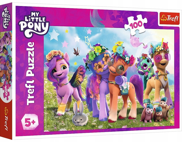 Puzzle 100 Układanka Pony KUCYKI Konie Koniki Koń Słodkie 5+ Trefl 16463