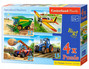 Castorland puzzle 4w1 Maszyny rolnicze