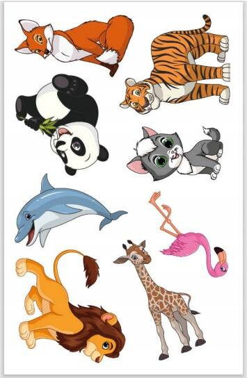 Kolorowanka z tatuażami. Zwierzaki