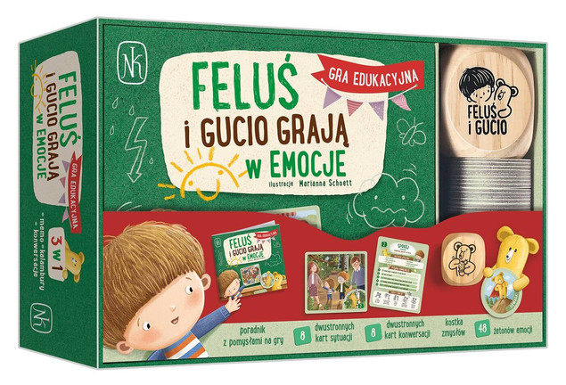 Feluś i Gucio Grają W Emocje Gra Edukacyjna Kalambury 3+ Nasza Księgarnia