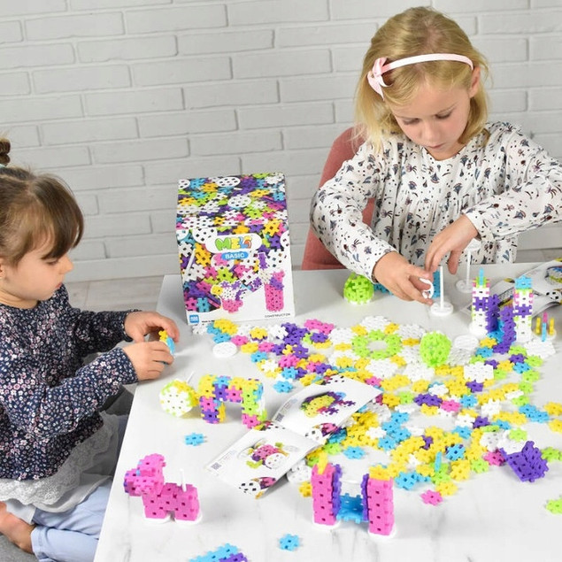 Meli Basic Constructor Pink - klocki konstrukcyjne 400 elementów