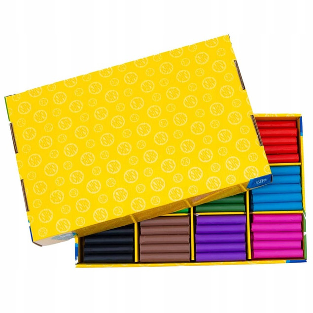 Plastelina Astra 180 sztuk 12 kol. zestaw dla przedszkoli