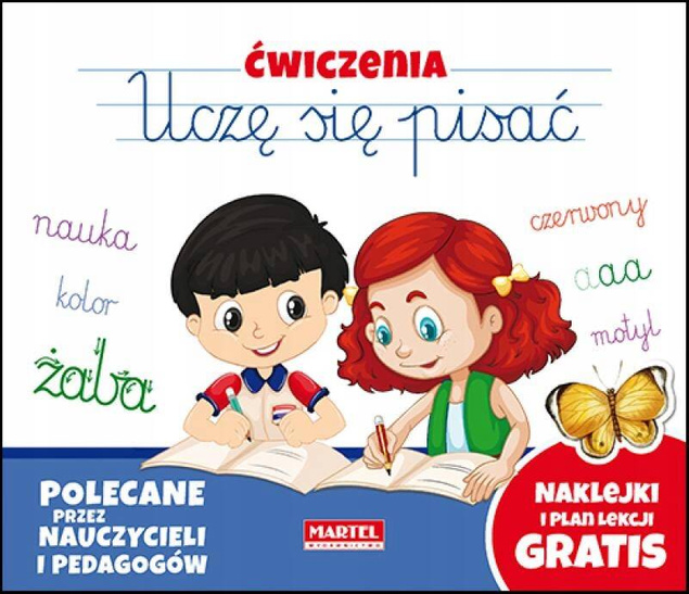 Uczę Się Pisać Ćwiczenia Nauka I Zabawa + Naklejki Plan Lekcji Martel