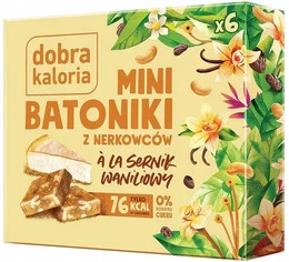 Mini Batoniki Sernik Waniliowy Bez Cukru Orzechy Nerkowca Dobra Kaloria
