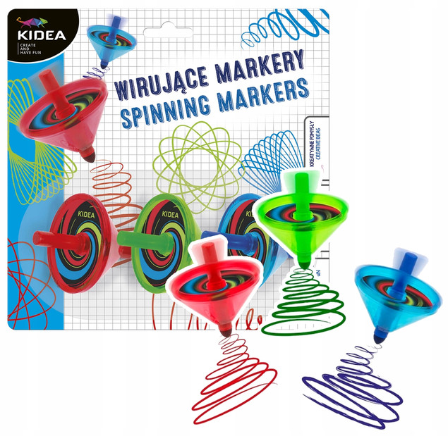 Wirujące markery 3 szt. KIDEA