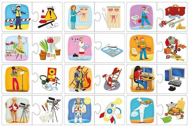 Puzzle Zawody i atrybuty