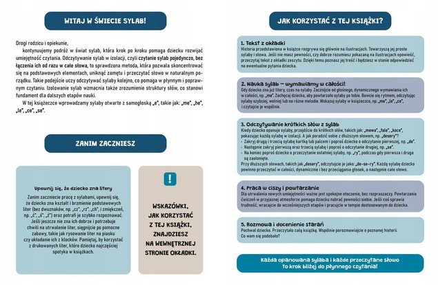 NASZA KSIĘGARNIA Sylaby. Nauka czytania 