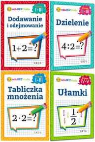 Dodawanie Dzielenie Ułamki Tabliczka Mnożenia Zadania Ćwiczenia kl 2-4 Greg