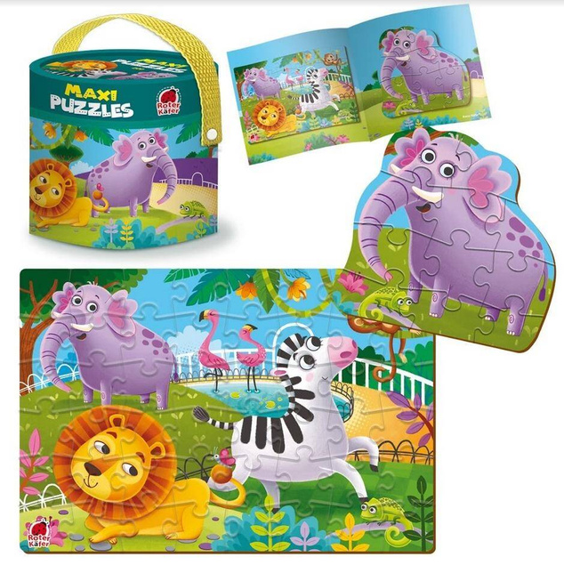 Puzzle Maxi 2w1 48 el. Układanka ZOO Tekturowe 3+ Roter Kafer