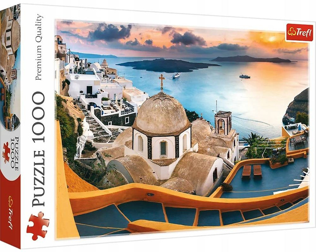Puzzle 1000 Bajkowe Santorini Krajobraz 10445 Trefl