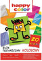 Blok Techniczny A4 20 Kolorów 170g/m2 Happy Color