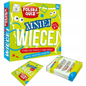 Polska Quiz Mniej Więcej Rodzinna Gra Edukacyjna W Pytania 7+ Kangur