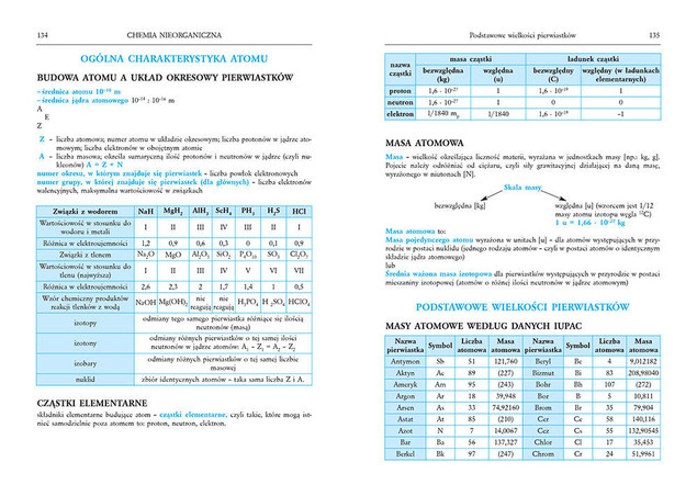 Tablice przedmiotowe: biologia + chemia Greg