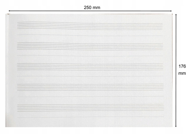 Zeszyt do nut B5 16 mix p10  cena za 1szt