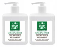 2x Mydło W Płynie Biały Jeleń 500 ml Hipoalergiczne Naturalne Dozownik