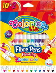 Pisaki Mazaki Flamastry Szkolne 12 Kolorów 2 Neonowe 3+ Colorino 34609