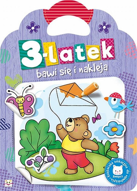 3-latek bawi się i nakleja cz.1