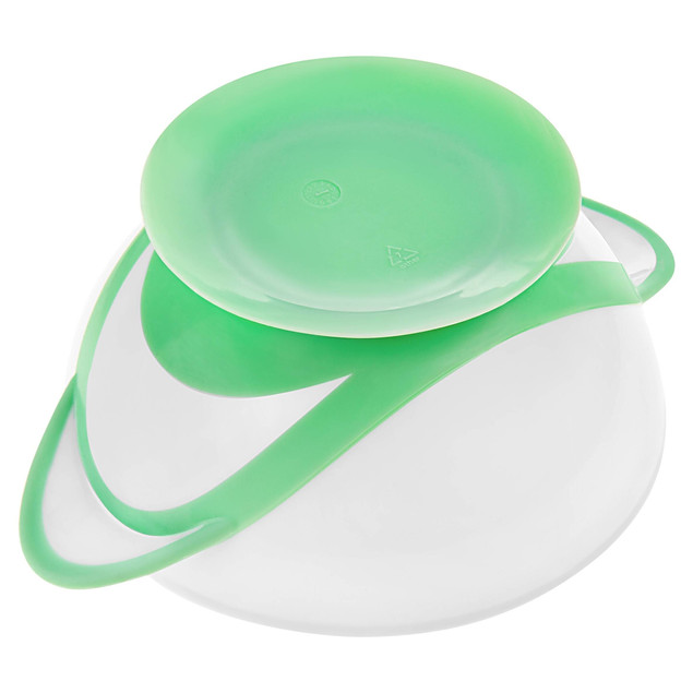 Miseczka na przyssawce white/green Akuku