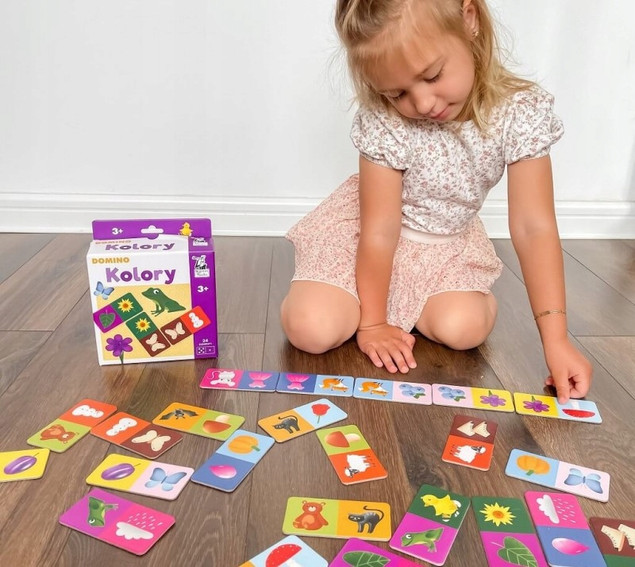 KOLORY Domino Gra Logiczna 3+ Kapitan Nauka