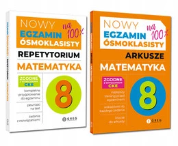 NOWY EGZAMIN ÓSMOKLASISTY REPETYTORIUM + ARKUSZE MATEMATYKA 2026